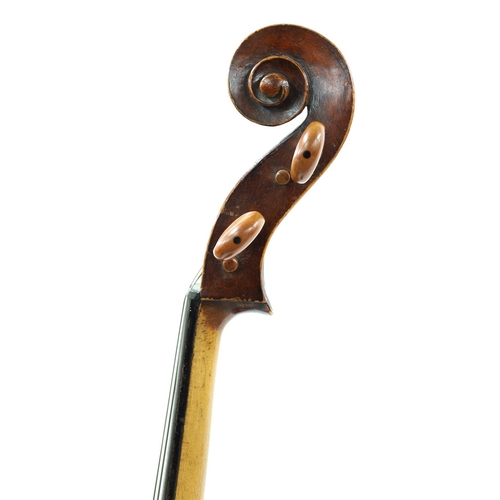 2515 - Neuner and Hornsteiner violoncello circa 1880, the two piece back of plainish wood with similar wood... 