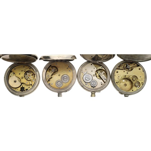 192 - Four Goliath nickel cased pocket watches for repair/spares (4)