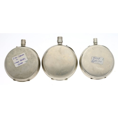 193 - Three Goliath nickel cased pocket watches for repair/spares (3)