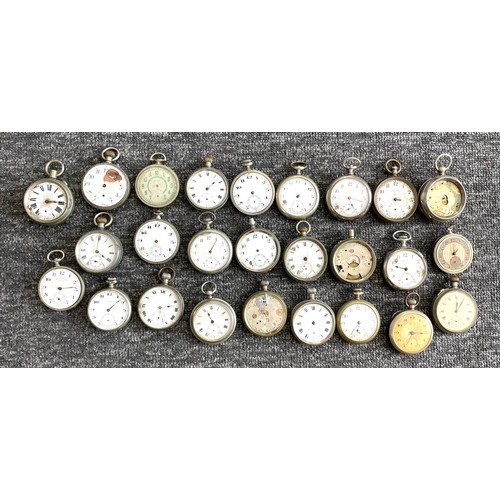 194 - Quantity of nickel cased pocket watches for repair/spares