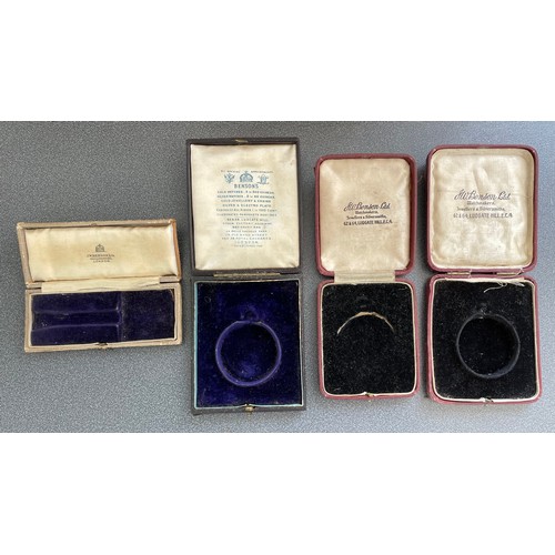 219 - Three J.W. Benson Ltd pocket watch cases; together with a J.W. Benson Ltd wristwatch case (4)... 