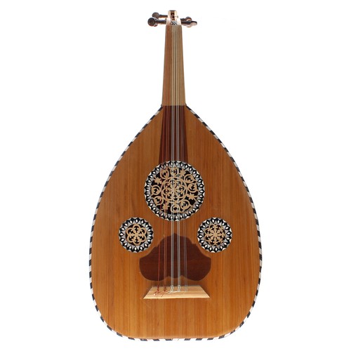 1563 - Late 20th century eleven string oud with five double courses and one single