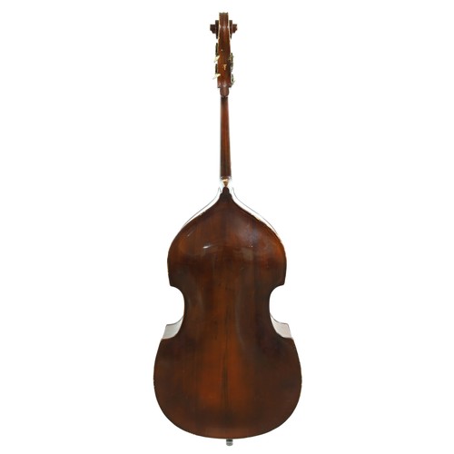 2518 - German double bass labelled Eberhard Meinel..., back length 45 1/2