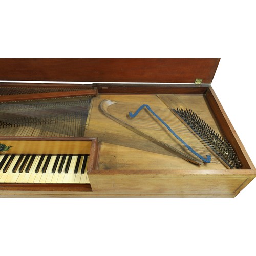 1545 - Square piano by George Astor, circa 1800, the mahogany case with satinwood and ebony stringing and c... 