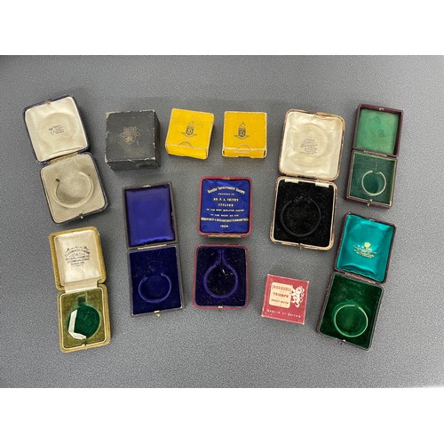 220 - Quantity of assorted pocket and fob watch cases to include Dennison; Ingersoll Triumph; Smiths Empir... 