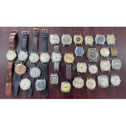 396 - Thirty gentleman's wristwatches for repair to include Oris and Limit automatic examples (30)... 