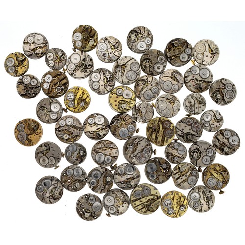 424 - Fifty assorted wristwatch movements