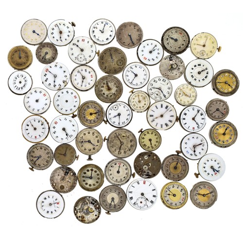 424 - Fifty assorted wristwatch movements