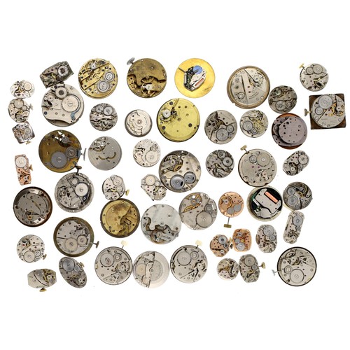 428 - Fifty assorted wristwatch movements