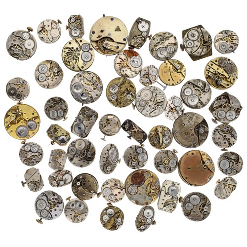 433 - Fifty assorted wristwatch movements