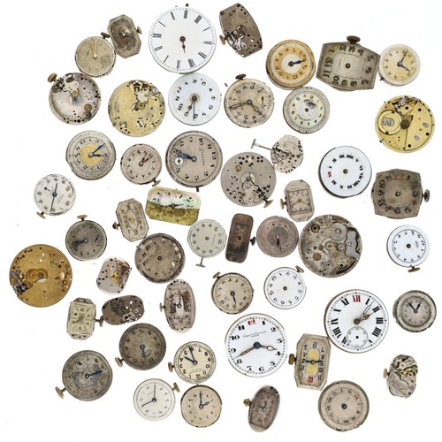 433 - Fifty assorted wristwatch movements