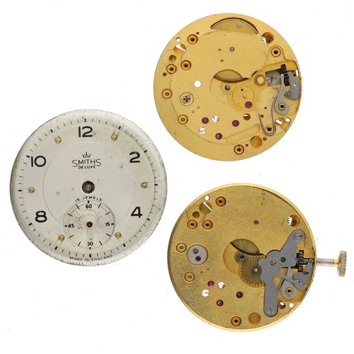 437 - Three Smiths wristwatch movements (3) (two lacking dials)