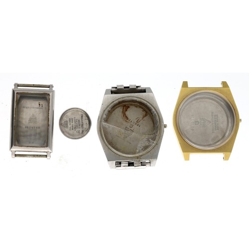 445 - Omega - Two Omega Genéve gentleman's wristwatch cases (one with faulty glass), reference no. 1660120... 