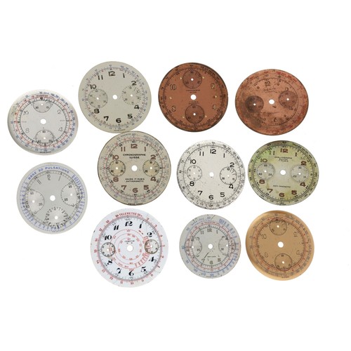 461 - Quantity of chronograph wristwatch dials (11)