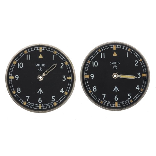 358 - Two Smiths Military wristwatch dials (2)