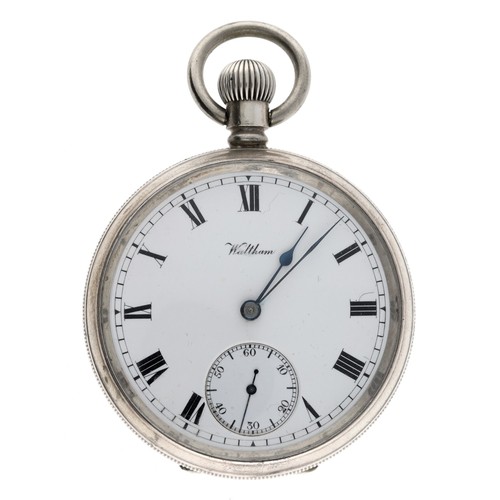 51 - American Waltham 'Riverside' silver lever pocket watch, serial no. 15093991, circa 1906, signed 19 j... 