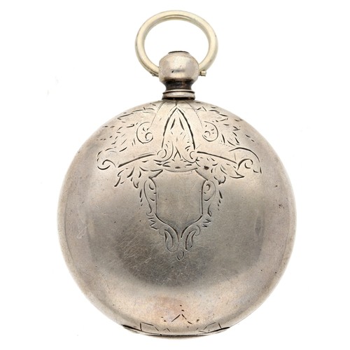 57 - American Waltham Coin silver lever hunter pocket watch, serial no. 7356850, circa 1895, signed movem... 