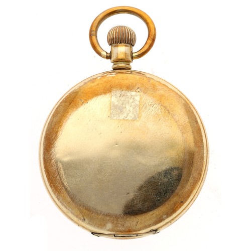 60 - American Waltham 'Traveler' gold plated lever hunter pocket watch, serial no. 17695630, circa 1909, ... 