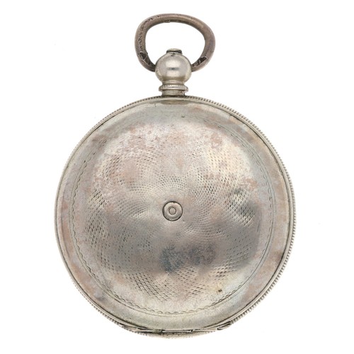 62 - Billodes - Turkish Market silver (0.800) lever hunter pocket watch, the half plate movement signed a... 