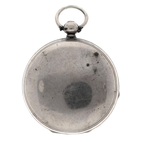 6 - Josh Parsons, Brentford - Victorian silver verge hunter pocket watch, London 1846, signed movement, ... 