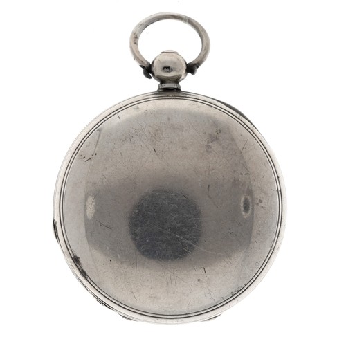 6 - Josh Parsons, Brentford - Victorian silver verge hunter pocket watch, London 1846, signed movement, ... 