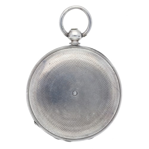 9 - J. Whiteman, Northampton - Victorian silver fusee lever hunter pocket watch, London 1853, signed mov... 