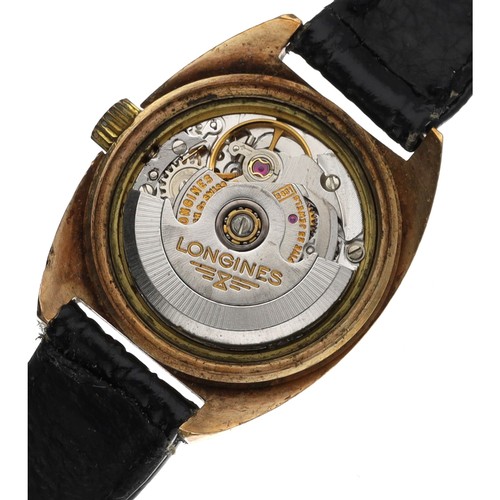 314 - Longines gold plated automatic lady's wristwatch, case no. 77179, serial no. 51918xxx, circa 1974, c... 