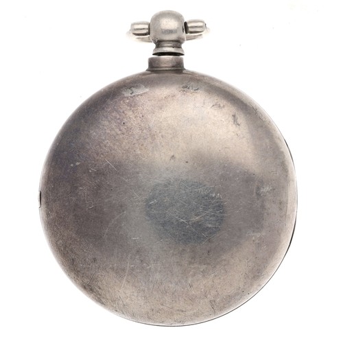 64 - Dwerrihouse & Carter, Daniel Street - George IV silver pair cased verge pocket watch, London 182... 