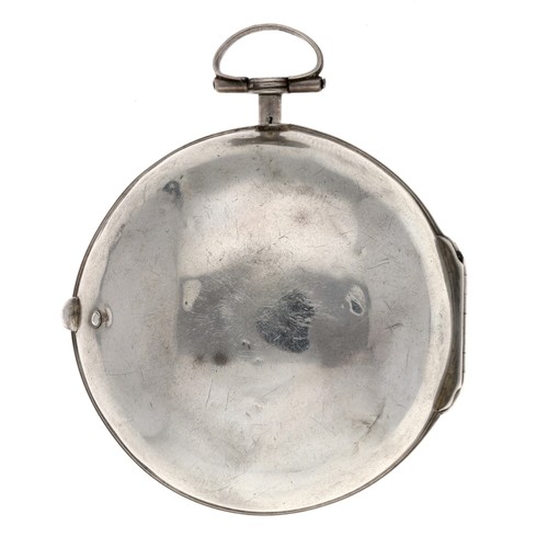 65 - Fromanteel & Clarke - early 18th century silver pair cased verge pocket watch, circa 1700, signe... 