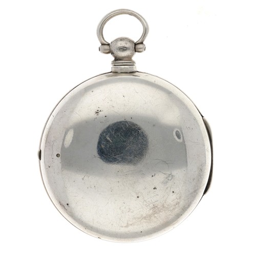 11 - Henry Lower, Coventry - early 19th century English silver pair cased verge pocket watch, London 1831... 