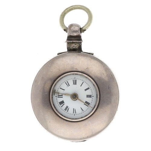 26 - Wm Underhill, Newport - Early 19th century silver pair cased verge half hunter pocket watch, Birming... 