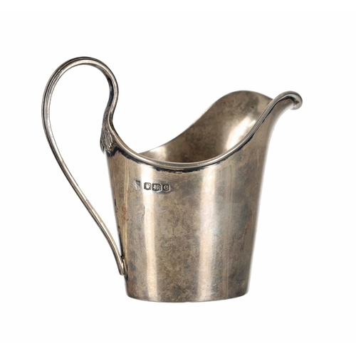 505 - George V silver cream jug, maker Thomas Bradbury & Sons Ltd, Sheffield 1922, 3.5