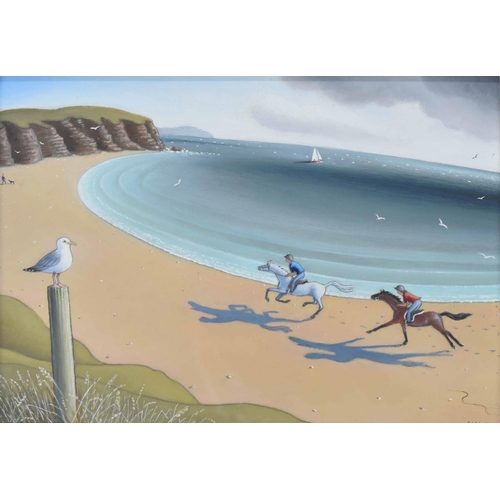 725 - Jonathan Armigel Wade (b. 1960) - “Along the Beach” signed, inscribed and numbered on the artist's o... 