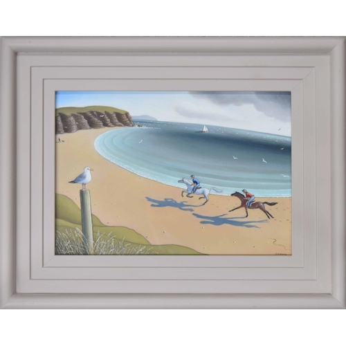 725 - Jonathan Armigel Wade (b. 1960) - “Along the Beach” signed, inscribed and numbered on the artist's o... 