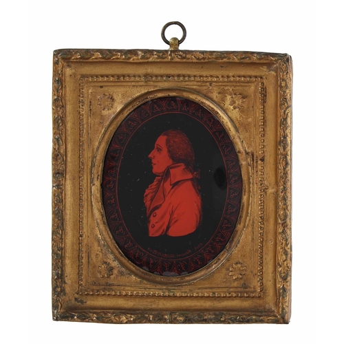 675 - Jacob Spornberg (1790-c.1840) - Portrait Silhouette of a Gentleman in Georgian costume, signed and i... 