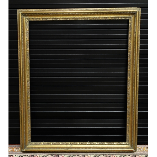 731 - Carlo pattern plaster on wood picture frame, 48