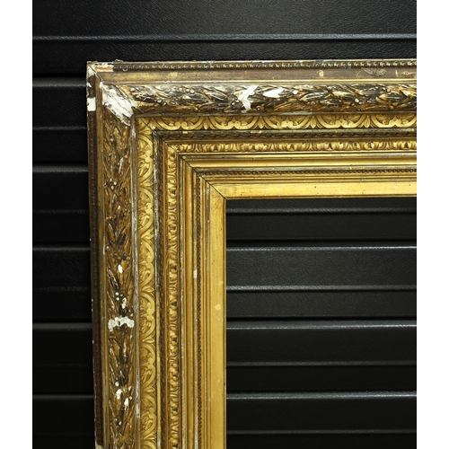 733 - Large ornate giltwood and gesso frame, 35