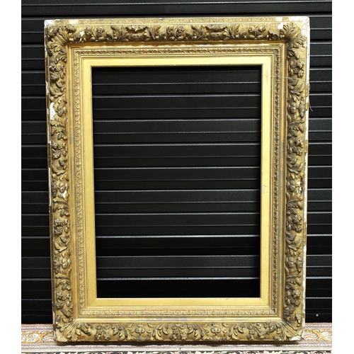 739 - Large ornate giltwood and gesso frame, 39