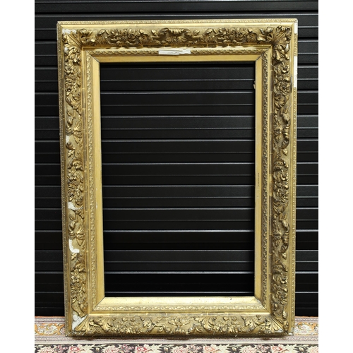 740 - Large ornate giltwood and gesso frame, 36