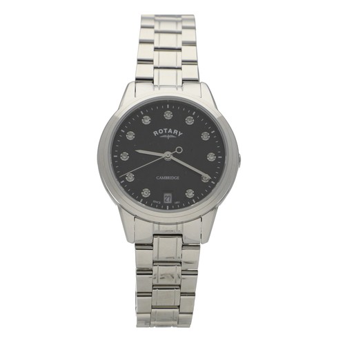 26 - Rotary Cambridge Diamond stainless steel lady's wristwatch, 32mm