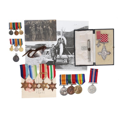 569 - Military Interest - Lieut. Emile Henri Du Heaume. RAF - WWI Air Force Cross Medal (A.F.C) with minia... 