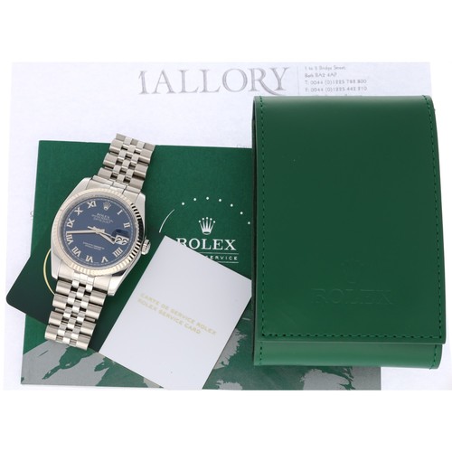 6 - RECENTLY SERVICED & UNDER GUARANTEE UNTIL MAY 2026 - Rolex Oyster Perpetual Datejust 36 stainles... 