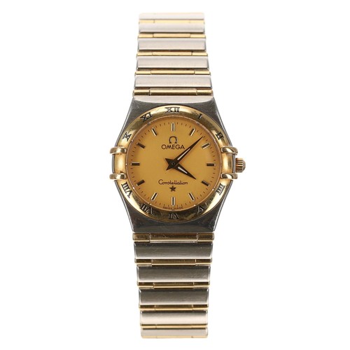 2 - Omega Constellation stainless steel and gold lady's wristwatch, reference no. 795.1202, serial no. 5... 