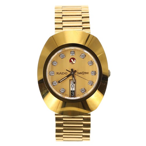 22 - Rado Diastar automatic gold plated and stainless steel gentleman's wristwatch, reference no. 636.031... 