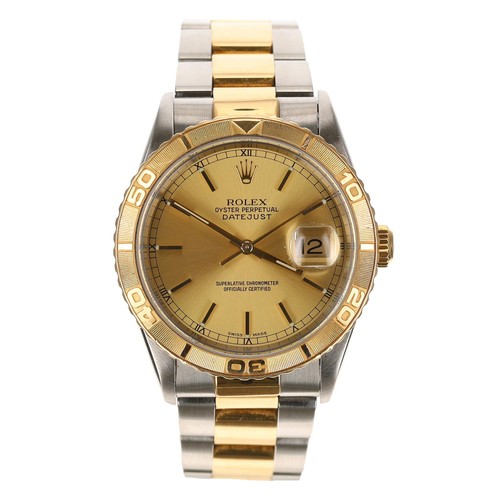 5 - Rolex Oyster Perpetual Datejust Turn-o-Graph 'Thunderbird' stainless steel and gold gentleman's wris... 