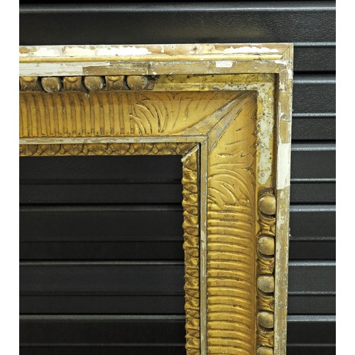 736 - Large ornate giltwood and gesso frame, 35