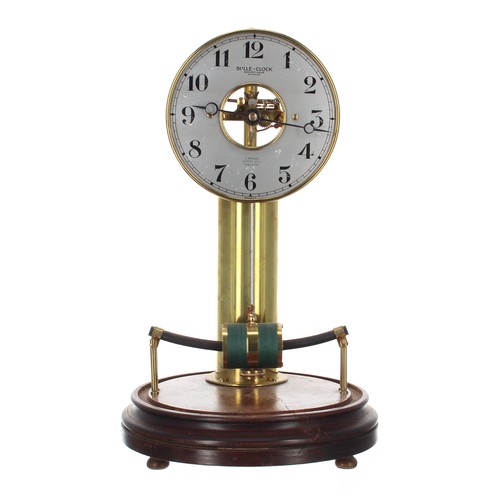 1103 - Bulle-Clock electric mantel clock, the silvered chapter ring signed and inscribed O. Wehrle, Market ... 