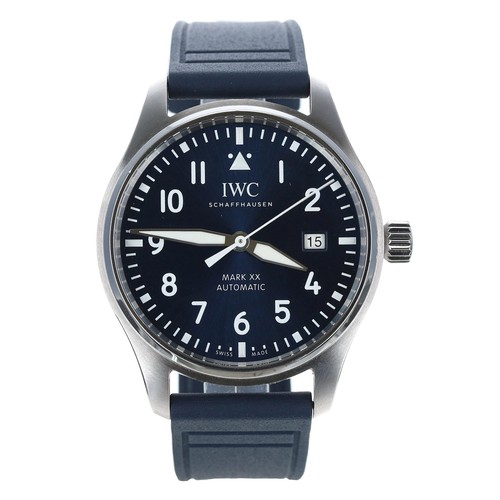 27 - International Watch Co. (IWC) Shaffhausen Mark XX Pilots automatic stainless steel gentleman's wrist... 