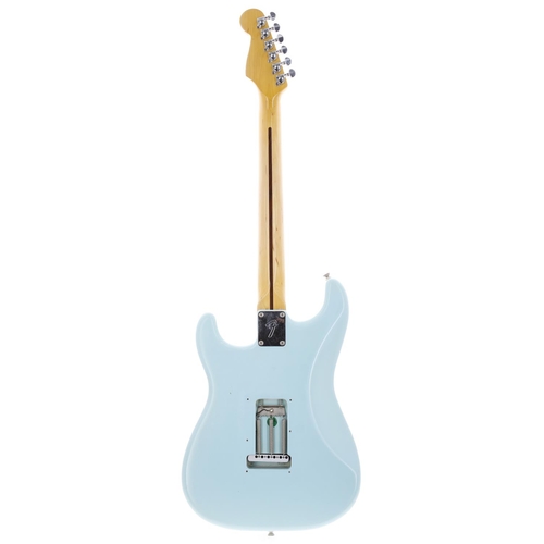 6 - Chris Cross (Ultravox) - custom built Strat Type electric guitar; Body: unknown sky blue finished St... 