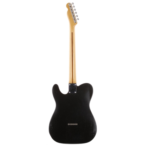 8 - Chris Cross (Ultravox) - custom made Esquire type electric guitar; Body: unknown black finished T-Ty... 